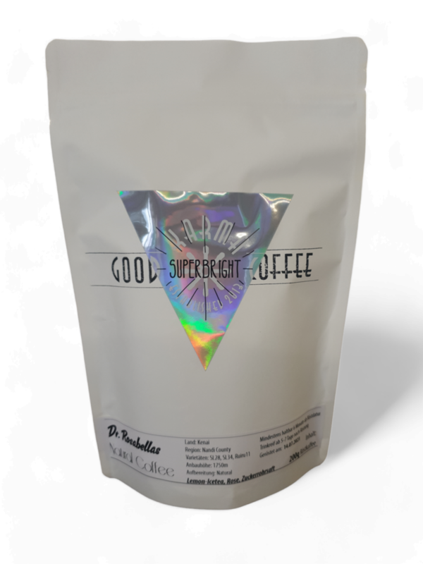 Kenia - Dr Rosebellas Natural Coffee - SUPERBRIGHT